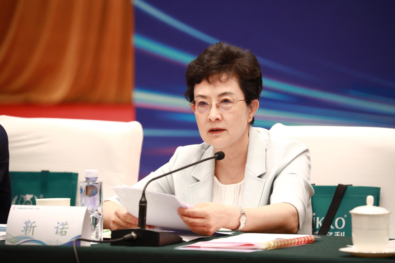 《中國教育技術裝備》編委會主任、中國教育裝備行業(yè)協(xié)會會長靳諾講話